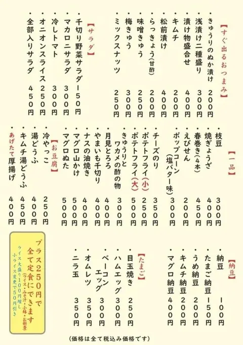 御食事処 きかくのお料理